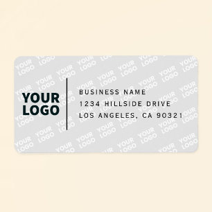 Tiled Logo Pattern Modern Return Address Label