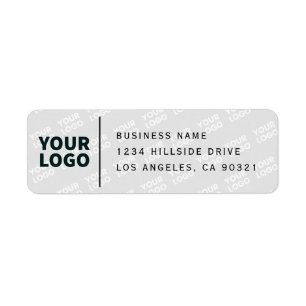 Tiled Logo Pattern Modern Return Address Label