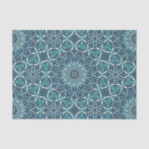 Tiled Ocean Blue All Occasion Tissue Paper