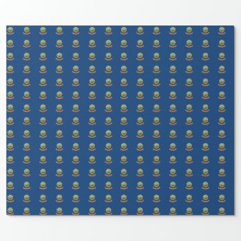 Tiled Pattern Ensign Of Idaho Wrapping Paper by santa_claus_usa at Zazzle