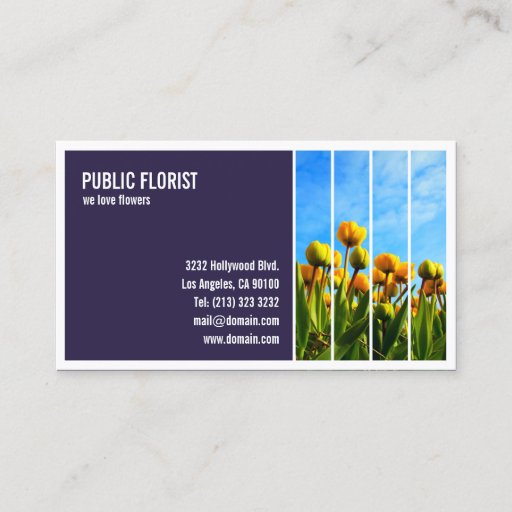 Customizable Tiled Photograph Business Card