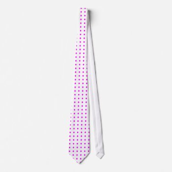 Tiled Pink Dots Neck Tie by freepaganpages at Zazzle
