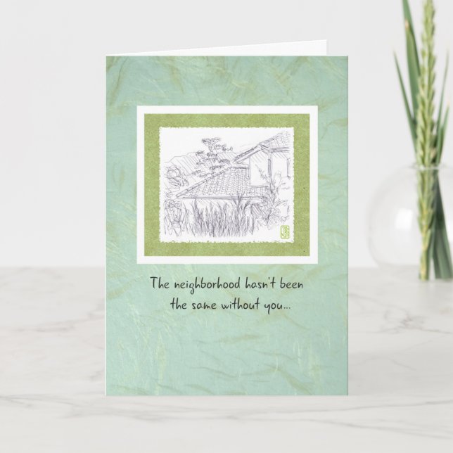 Tiled Roof House New Home 2 Card (Front)