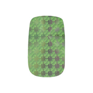 Tiled Shamrocks Minx Nail Art