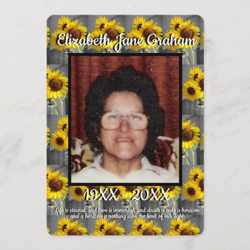 Tiled Yellow Sunflower Background Quote Photo Program