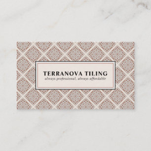 Tiler Tiling geometric Pattern Square Business Ca Business Card