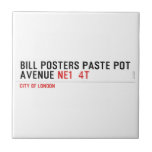 Bill posters paste pot  Avenue  Tiles