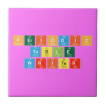 Periodic
 Table
 Writer  Tiles