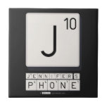 J
 JENNIFER'S
 PHONE  Tiles