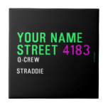 Your Name Street  Tiles