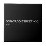 SONWABO STREET  Tiles