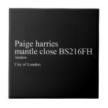 Paige harries mantle close  Tiles