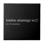 london streetsign  Tiles