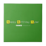 Happy Birthday Tyler  Tiles