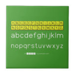 ABCDEFGHIJKLM
 NOPQSTUVWXYZ
 abcdefghijklm
 nopqrstuvwxyz  Tiles