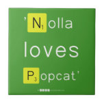 'Nolla 
 loves
 Popcat'  Tiles