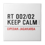 RT 002/02 KEEP CALM  Tiles