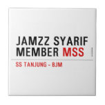 Jamzz Syarif Member  Tiles
