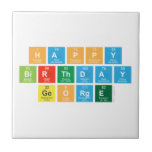Happy
 Birthday
 George  Tiles