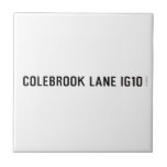 COLEBROOK LANE  Tiles