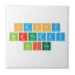 happy
 birthday
 alice  Tiles