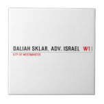 Daliah Sklar, Adv. Israel   Tiles