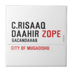 C.risaaq daahir  Tiles