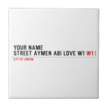 Your Name Street aymen abi love w1  Tiles