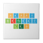 happy 
 birthday 
 LEO  Tiles