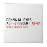 Donna M Jones Ash~Crescent   Tiles