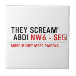 THEY SCREAM'  ABDI  Tiles