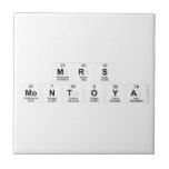Mrs
 Montoya  Tiles