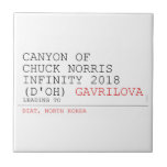 Canyon of chuck norris INFinity 2018 (D'oh)  Tiles