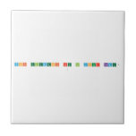 What elements are in your name? 
   Tiles