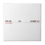 COLLEN.             KA.                 ATHINY  Tiles