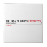 tu LISTA DE libros  Tiles