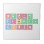 Happy
 Birthday
 Allison  Tiles