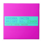 Brenna Smith Wright Rd.  Tiles