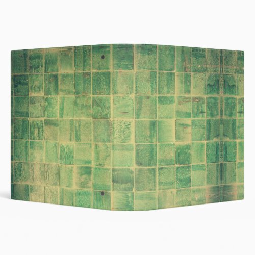 Tiles Backdrop Bathroom 3 Ring Binder