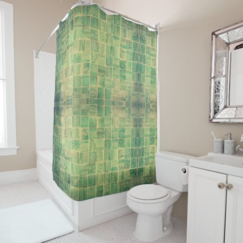 Tiles Backdrop Bathroom Shower Curtain