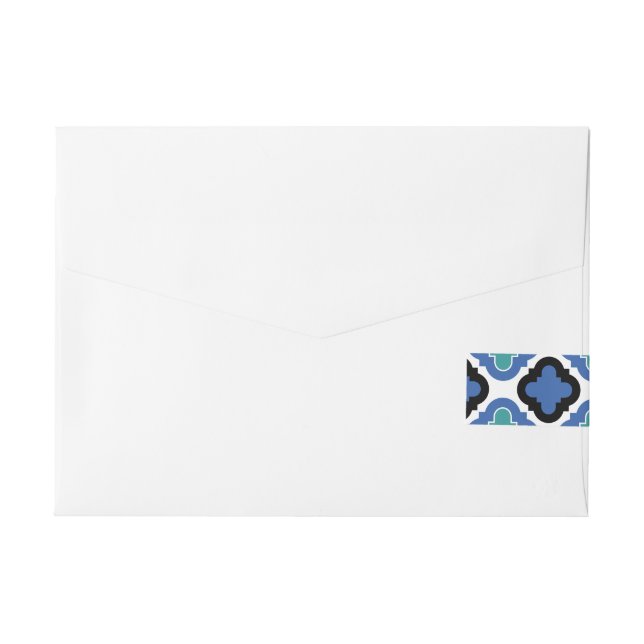 Tiles Badges Wrap Around Address Label (Back)
