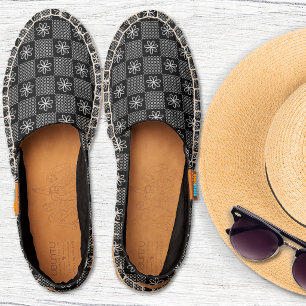 Tiles - Black and White Espadrilles