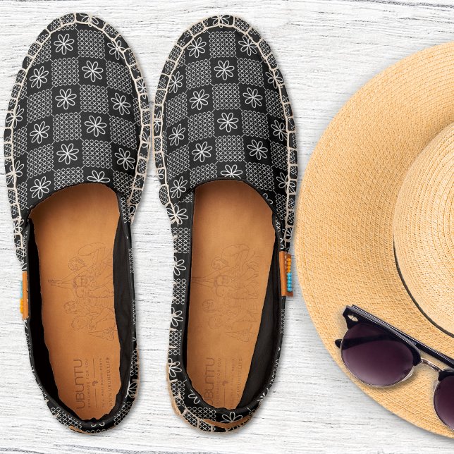 Tiles - Black and White Espadrilles (Tiles - Black and White Espadrilles)