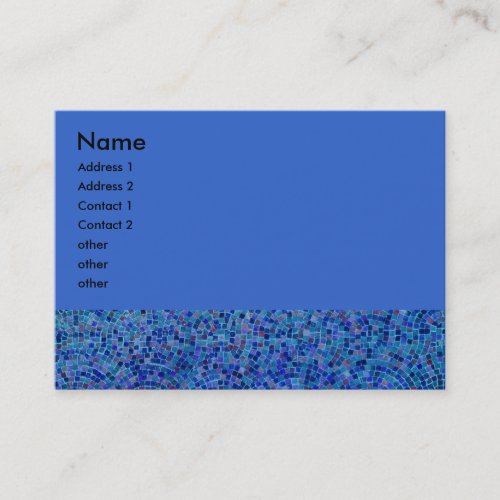 tiles blue business cards