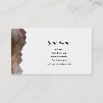 Tiles Business Card by AJsGraphics at Zazzle