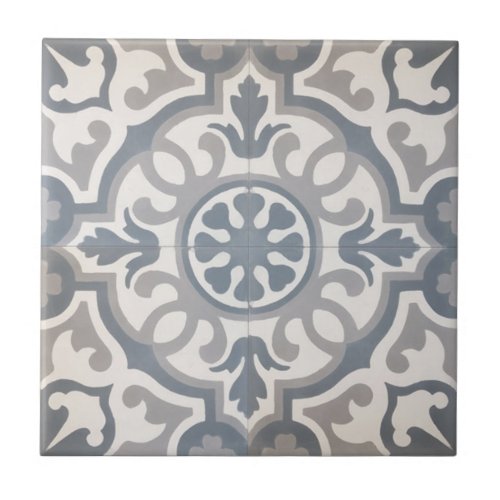Tiles _ Gray Blue  White Tile