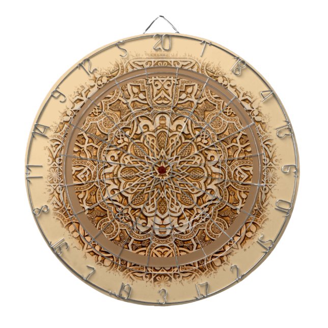 Tiles of the Alhambra Dartboard (Front)