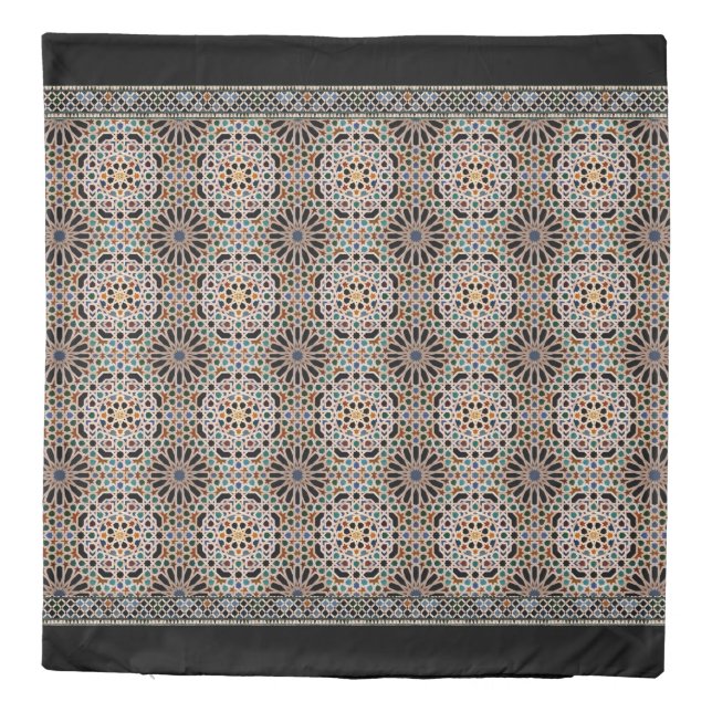 Tiles of the Alhambra Duvet Cover (Back)
