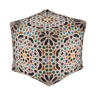 Tiles of the Alhambra Pouf
