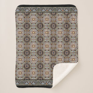 Tiles of the Alhambra Sherpa Blanket